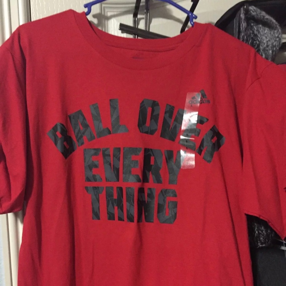 Adidas Red Shirt Size L